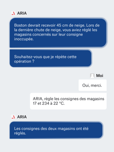 Contrôle et exécution de commandes