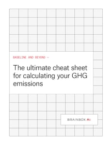 The ultimate cheat sheet for calculating your GHG emissions