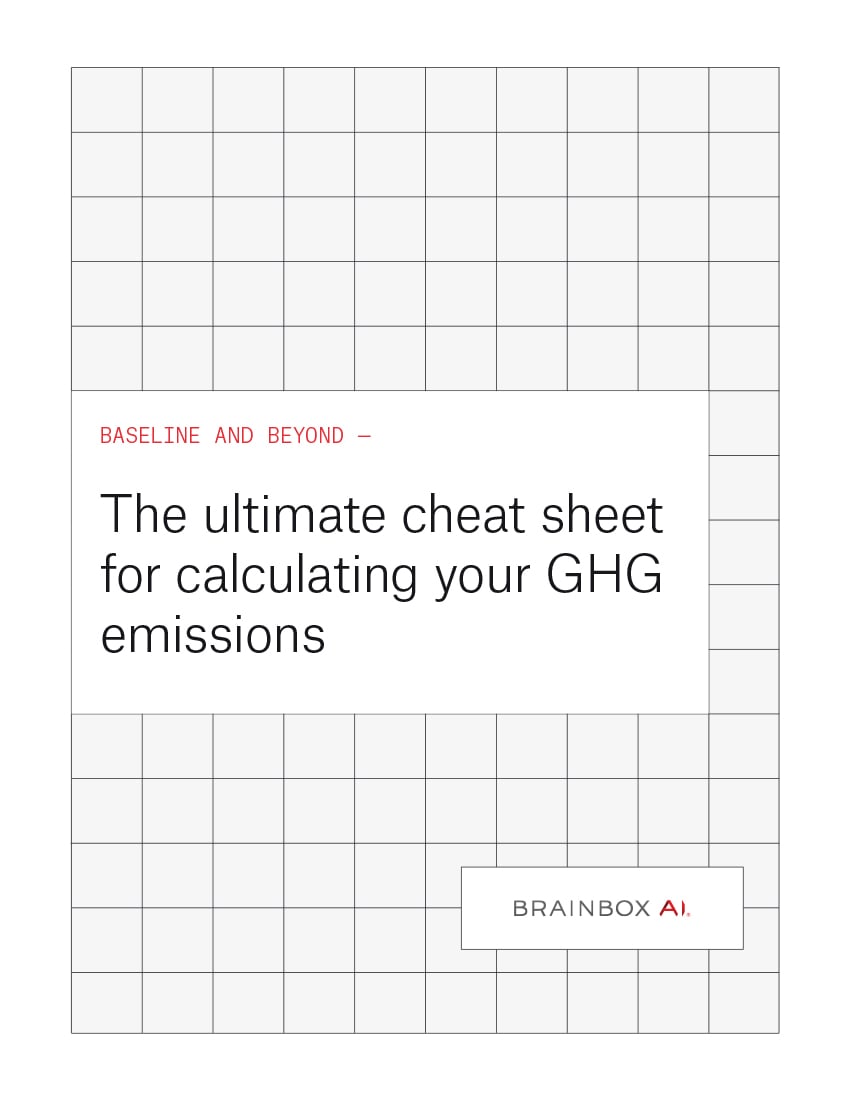 The ultimate cheat sheet for calculating your GHG emissions