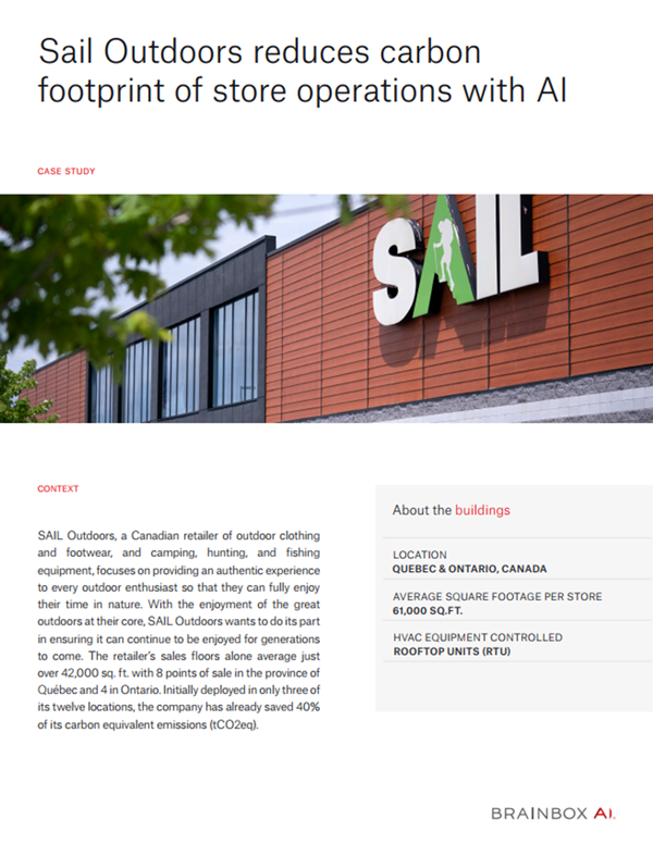 SAIL Outdoors reduces carbon footprint of store operations with AI